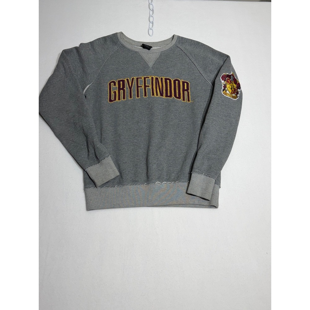 Harry Potter Universal Studios Gryffindor Sweatshirt Gray Raglan Medium